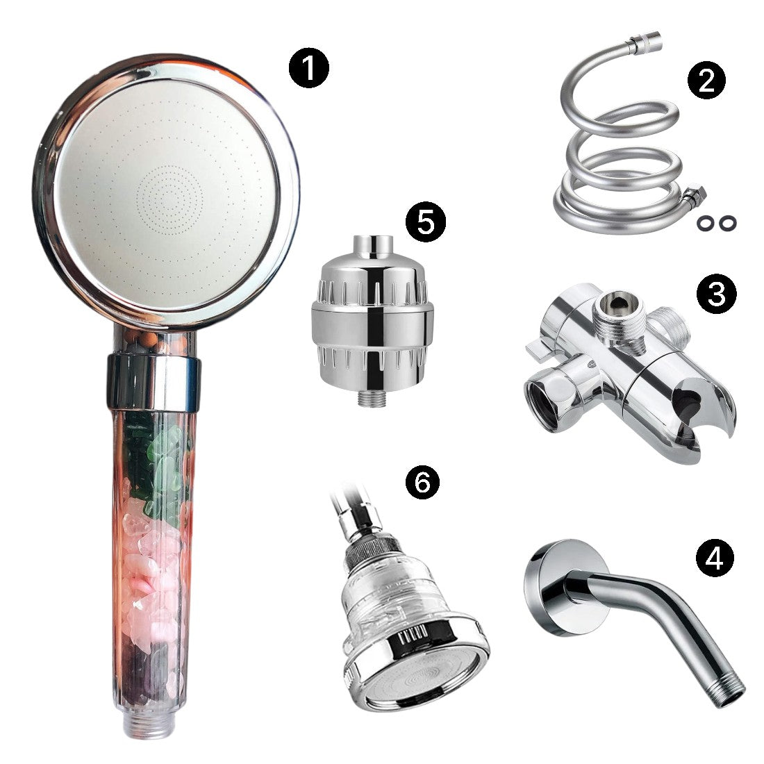 Chakra Dual Shower System Mineral Stream